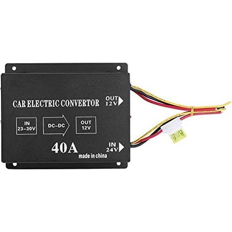 Transformateur Abaisseur de Convertisseur de Tension de Convertisseur de Puissance DC de Convertisseur de Puissance de Convertisseur de Puissance de Camion de Voiture 24V(24v à 12v / 40A / 480w) Conv (1/5)