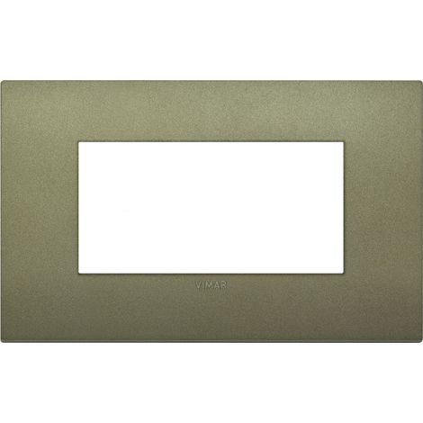 Placca Vimar Arkè Classic 4 moduli verde matt tecnopolimero 19654.77