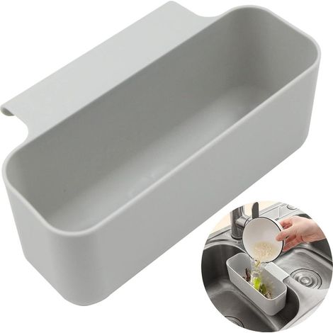 Abtropbkorb fur Spule mit Sieb, Trockengestell uber dem Waschbecken, Aufbewahrung von Utensilien (1/5)