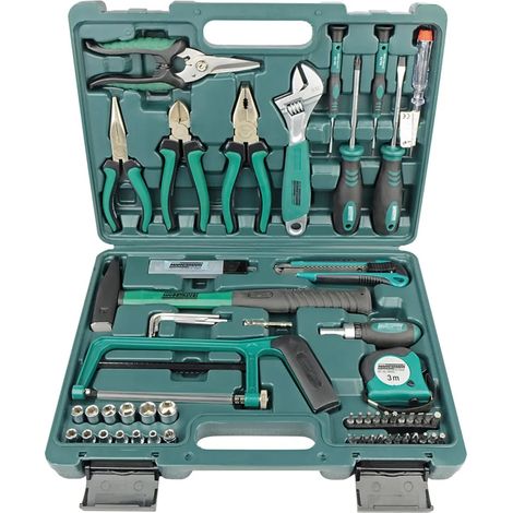 Brüder Mannesmann M29074 Set de herramientas verde 74 piezas