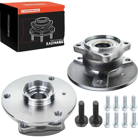 Kit de cojinete de cubo de rueda, diámetro interior 68 mm, diámetro exterior 133,5 mm, diámetro del círculo de pernos 112 mm, número de dientes 24, 4 orificios de montaje (1/5)