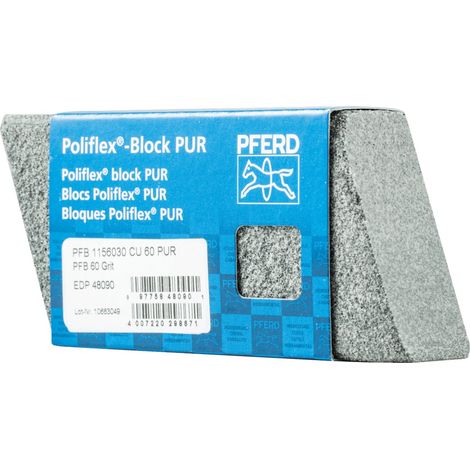 PFERD Poliflex Schleifblock 30x60x115 mm Bindung PUR SIC60 für Feinschliff und Finish (1/5)
