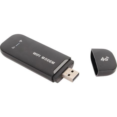 Point D'accès WiFi Mobile, Routeur WiFi Portable 4G LTE avec Emplacement pour Carte SIM, Modem Réseau USB WiFi de Voyage, Vitesse de Téléchargement de 150 Mbps, jusqu'à 15 (Noir) (1/5)