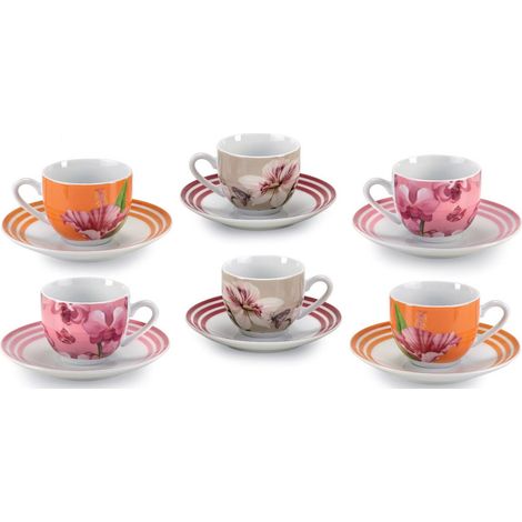 Fade set caffè Blooming porcellana fine 100 ml