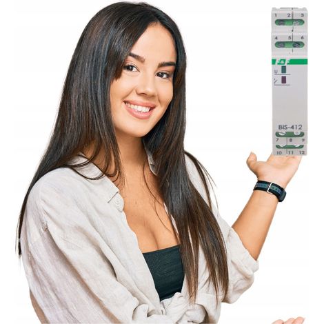 F&F Relais bistable BIS-412 - 230V - 16A - Contrôle local - Installation facile - Haute fiabilité (1/5)
