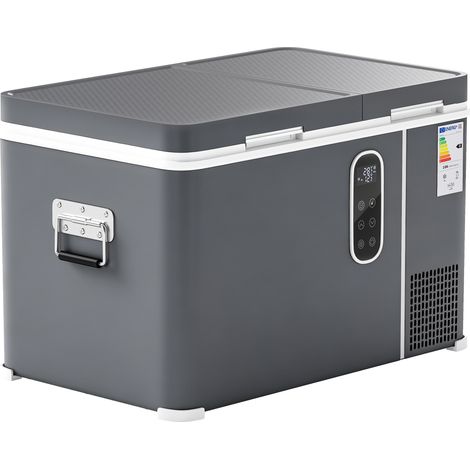 Réfrigérateur électrique portable avec compresseur, 35 L, double zone de température, contrôle via application, affichage LED pour voiture et camping, noir (1/5)
