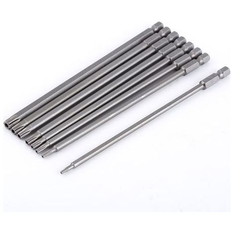 Lot de 8 embouts de tournevis magnétiques en acier - Pour tournevis manuel ou électrique, perceuse, perceuse à air - Durable et anti-impact (1/5)