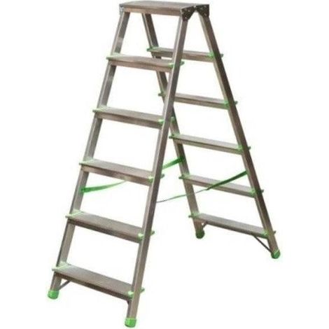 Legrand Escalera plegable de aluminio 6 peldaños 2860 mm