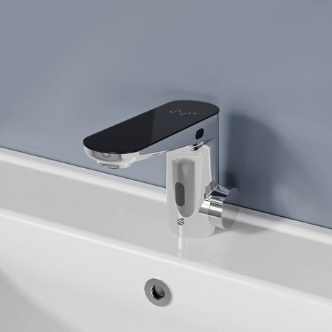 Sensor Waschtischarmatur Bernstein 3002S Chrom Dual-Sensor-Technologie (1/5)
