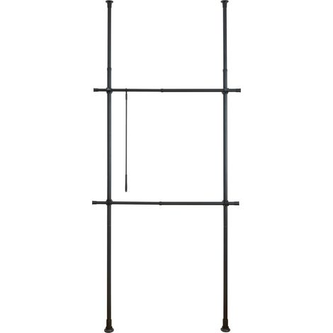 Sistema perchero telescópico HERKULES Basic negro Wenko (1/5)