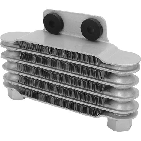 Radiateur de refroidissement d'huile moteur avec adaptateurs en aluminium pour motos, quads et motos tout-terrain de 50 à 250 cm³ (1/5)