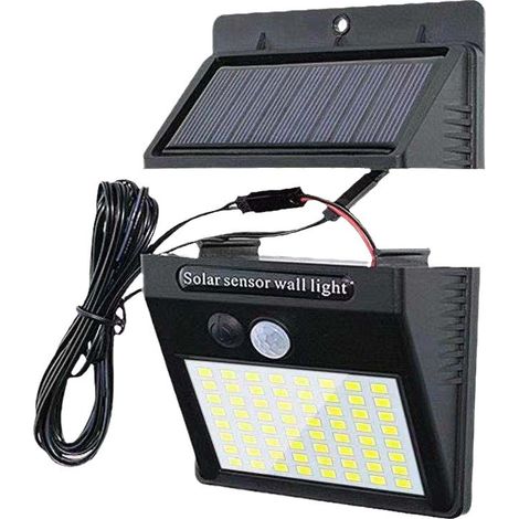 Applique murale extérieure solaire à détecteur de mouvement 64/30 LED, terrasse (1/5)