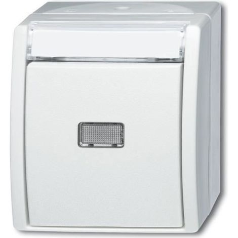 Interruptor busch-jaeger 2621 wn-54-201 IP44 10A 250V