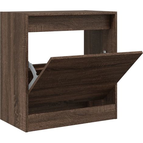 Maison Exclusive - Scarpiera Rovere Marrone 60x34x63,5 cm in Legno Multistrato