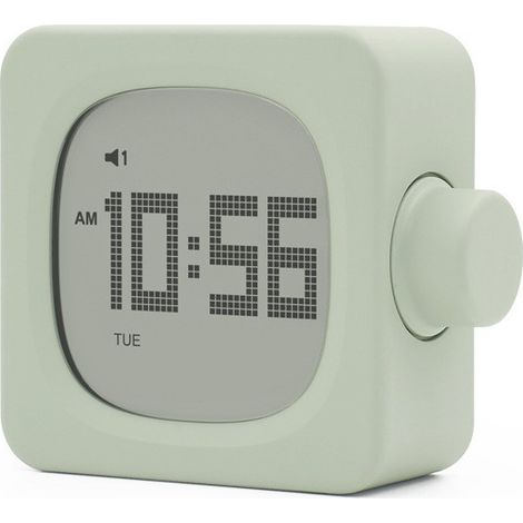 Réveil de bureau carré Bluetooth vert, réveil créatif pour étudiants, réveil électronique carré pour chambre avec veille (1/5)