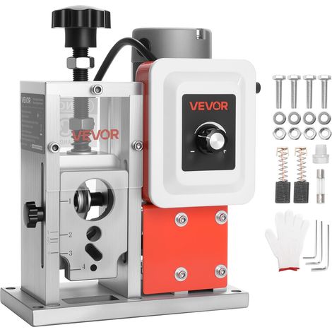 Dénudeur Câble Électrique, 1,5-40 mm, Machine à Dénuder Automatique, 400 W, Dénudeuse de Fils avec Lames Trempées 64Mn, Rouleaux en Acier 45, Ventilateur de Refroidissement, Vitesse 15 m/min (1/5)