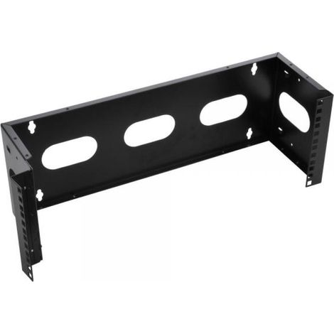 Staffa di Montaggio da Muro Professionale Techly 19'' Easyline 4U con 3 Fori in Nero (1/4)