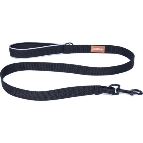 Correa corta de 2,5 cm x 150 cm, color negro. (1/4)