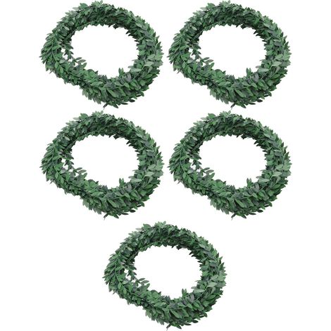 Lot de 5 lianes artificielles en rotin, 7 mètres, légères et sans odeur, idéales pour mariages, fêtes et décoration de jardin (1/5)