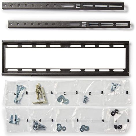 Support TV Mural Fixe - 23-55" - Poids d'écran Maximal Pris en Charge: 35 kg - Distance Minimale du Mur: 23 mm - Acier - Noir (1/5)