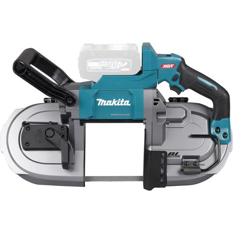 Makita – Scie à ruban sans fil 40V – Coupe maximale 127 x 127 mm – Vitesse variable 0-3,2 m/min – Technologie XPT pour protection optimale - PB002GZ