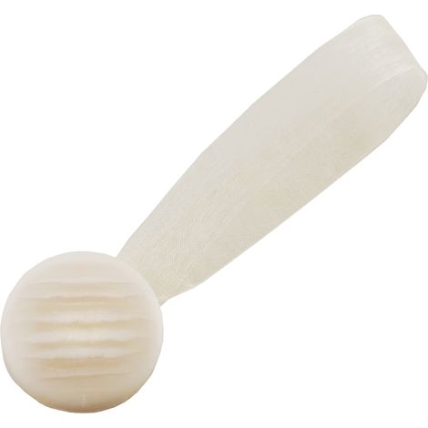2 clip in plastica magnetic tend 35/24mm per arricciare/decorare le tende - colore bianco.