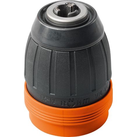 Mandril Intercambiable Fein negro y naranja 1,5 mm a 1,3 cm