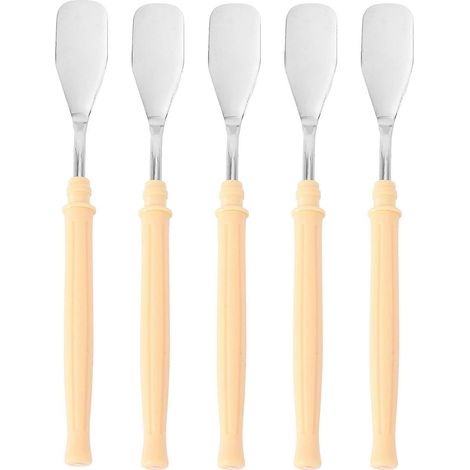 Lot de 5 spatules pratiques pour peinture à l'huile, outil de mélange des couleurs-16.5X1.8X1.8CM