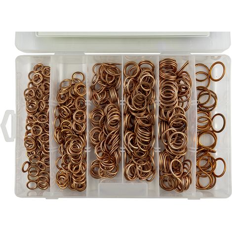 jbm set di rondelle rame 525 pezzi alta resistenza