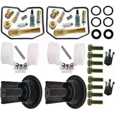 Applicable àKit de réparation de carburateur (membrane du piston à flotteur) compatible avec les motos Kawasaki EL250 (1988-1996).