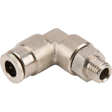 Conector r谩pido di谩metro 6mm 90掳 rotativo rosca macho M8x1 UNIVERSAL CLWSS6MK81