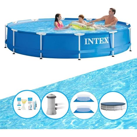 Intex Piscine Tubulaire Ronde - 366x76 cm - 6-pièces  S22467 (1/5)