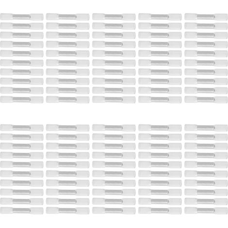 100 cosses à sertir isolées thermorétractables pour fils électriques de calibre 26-24 AWG (1/5)