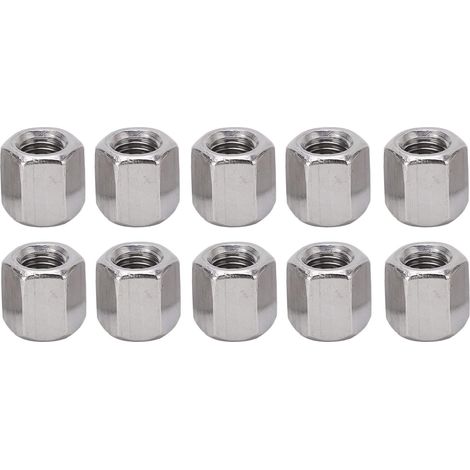 Lot de 10 Contre-écrous Hexagonaux M12 en Acier Inoxydable pour écrous De Couplage à Entraînement Hexagonal pour Remplacement (1/5)