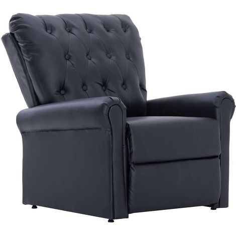 Relaxsessel Schwarzes Kunstleder vidaXL (1/5)