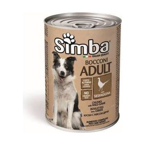 CIBO CANE MONGE SIMBA 415 G BOCCONC SELVAGG - 24 pezzi