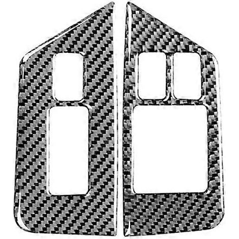 Für R35 2009-2015 Carbon Fiber Fenster Schalter Aufkleber Taste Rahmen Abdeckung Trim Innen Dekoration Bl (1/5)