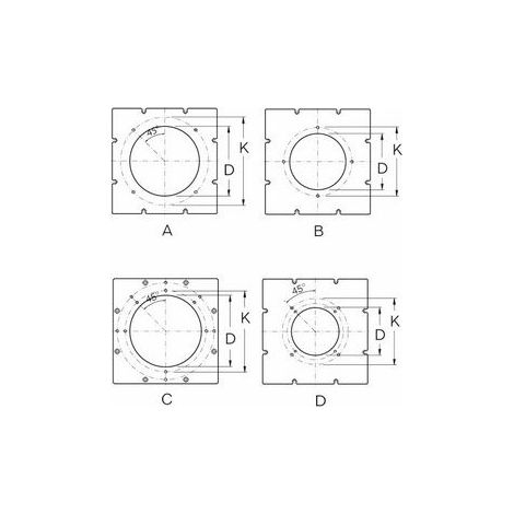 Buderus Brennerplatte SB745, 430x430 Brennerloch 185, Lochkreis 210, M10 - 63029972 von Buderus