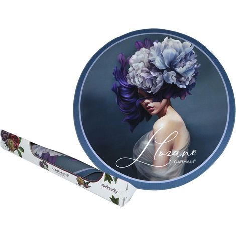 Carmani, runder Tischset aus Kunststoff – lozano/Flowers on the head