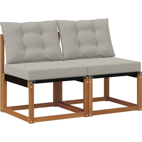 Maison Exclusive - 2 Stück Outdoor Mittelsofa (1/5)