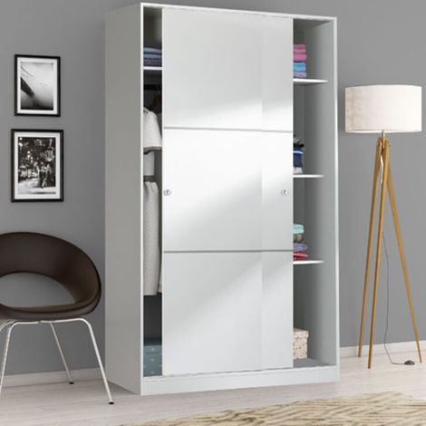 Guardaroba 2 Ante - Armadio Camera da Letto Bianco 50x200h cm (1/9)