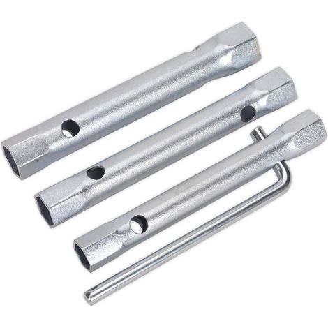 Sealey MS165 Long Reach Double End Spark Plug Box Spanner Set 3pc (1/2)