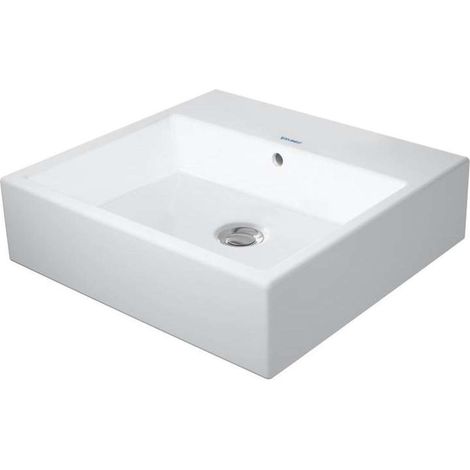 Duravit VERO AIR lavabo con piano rubinetto troppopieno geschl 500x470mm senza foro rubinetto bianco (1/2)