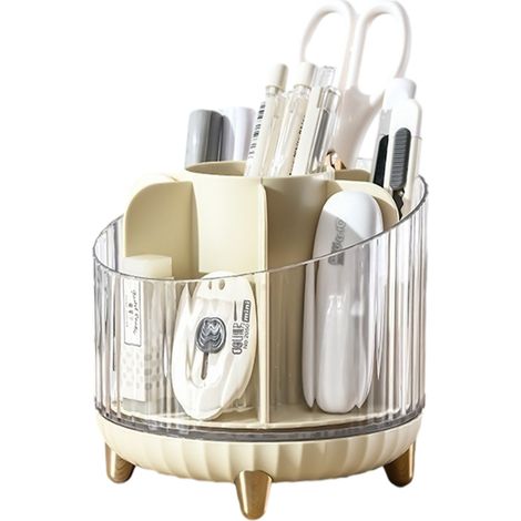Portabolígrafos Giratorio 360 Grados - Organizador Acrylic Para Bolígrafos Lápices Y Ceras - 6 Compartimentos - Unidad (1/5)