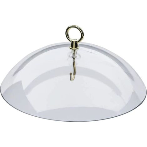 Couvercle en Plastique pour Mangeoires à Oiseaux Protection Intempéries. Diamètre 25 cm. Disponible en 1/2/3 Pièces. Idéal pour Garder les Graines au Sec (1/5)