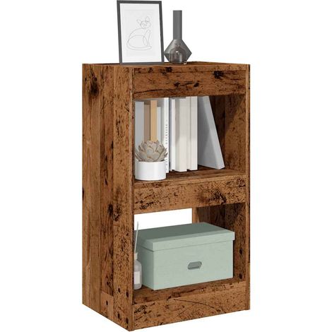 Bücherregal/Raumteiler Altholz-Optik 40x30x72 cm