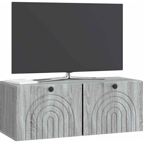 Maison Exclusive - Mobile Porta TV da Muro Grigio Sonoma 78,5 x 31 x 30 cm (1/5)