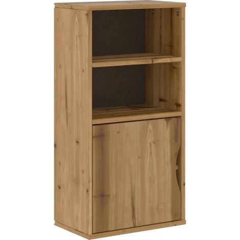 Mueble auxiliar rústico vintage con estantes abiertos 40 x 24 x 79 cm madera maciza de pino 020058042 (1/5)