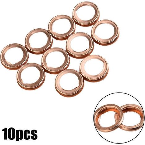 Lot de 10 bouchons de vidange d'huile pour voiture 1102601M02/Pour Infiniti EX35 G20 et Nissan Altima Cube Frontier, rondelles et joints inclus (1/5)