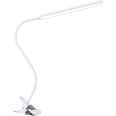 Lampe à pince USB 10 W, lampe de lecture à pince à intensité variable, 3 couleurs, lampe LED à col de cygne flexible, pince de table pour manucure (1/4)